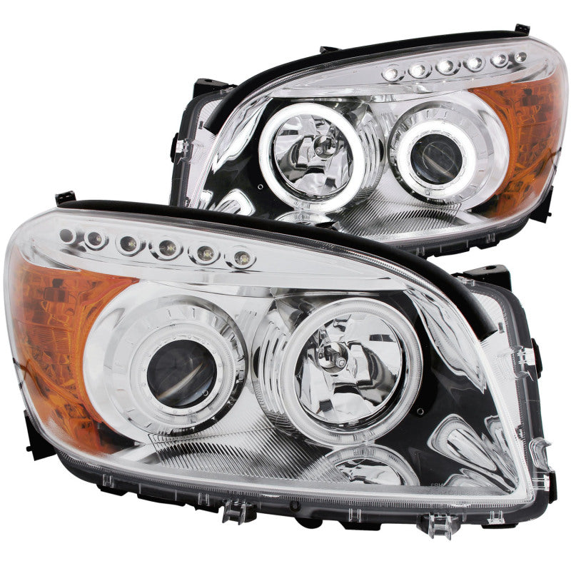 ANZO 2006-2008 Toyota Rav4 Projector Headlights w/ Halo Chrome (CCFL) ANZO 2006-2008 Toyota Rav4 Projector Headlights w/ Halo Chrome (CCFL)
