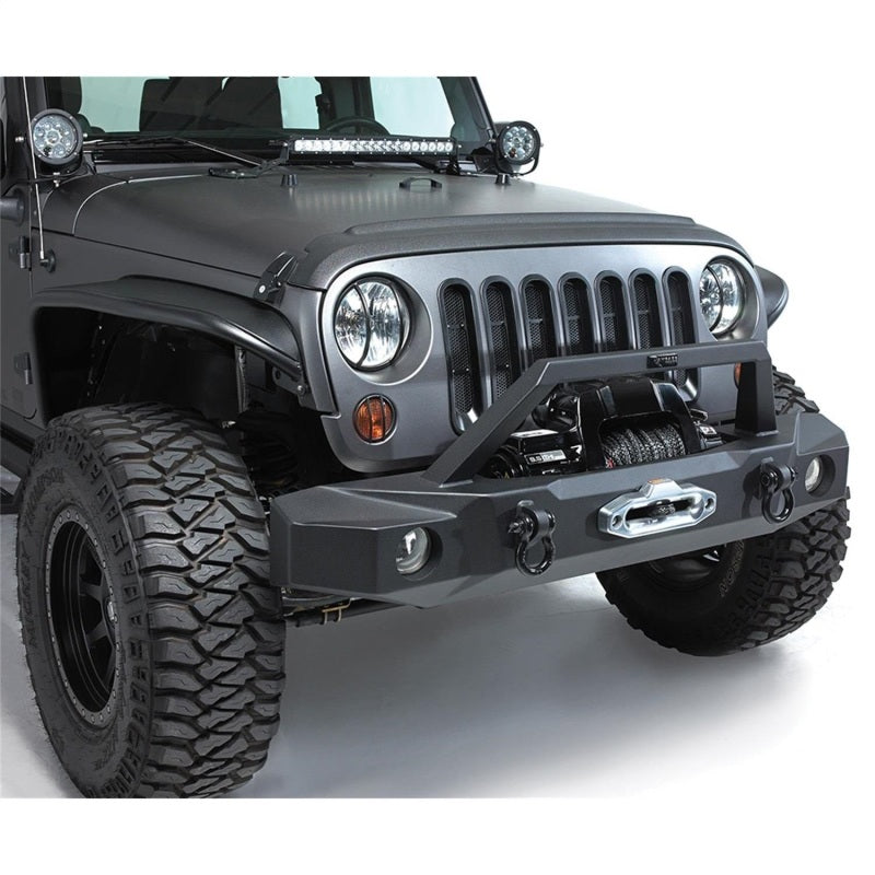 Rampage 2007-2018 Jeep Wrangler(JK) Trailguard Front Bumper - Black Rampage 2007-2018 Jeep Wrangler(JK) Trailguard Front Bumper - Black