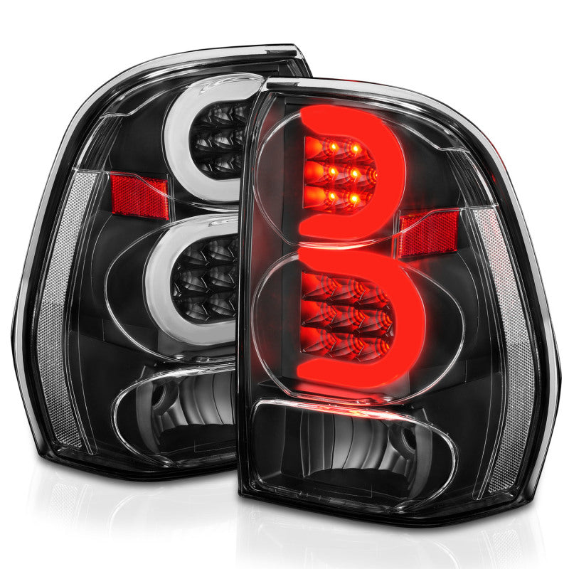 ANZO 2002-2009 Chevrolet Trailblazer LED Tail Lights w/ Light Bar Black Housing Clear Lens ANZO 2002-2009 Chevrolet Trailblazer LED Tail Lights w/ Light Bar Black Housing Clear Lens