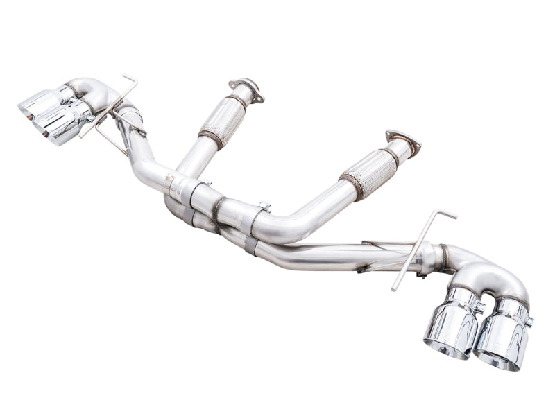 AWE Tuning 2020 Chevrolet Corvette (C8) Track Edition Exhaust - Quad Chrome Silver Tips AWE Tuning 2020 Chevrolet Corvette (C8) Track Edition Exhaust - Quad Chrome Silver Tips