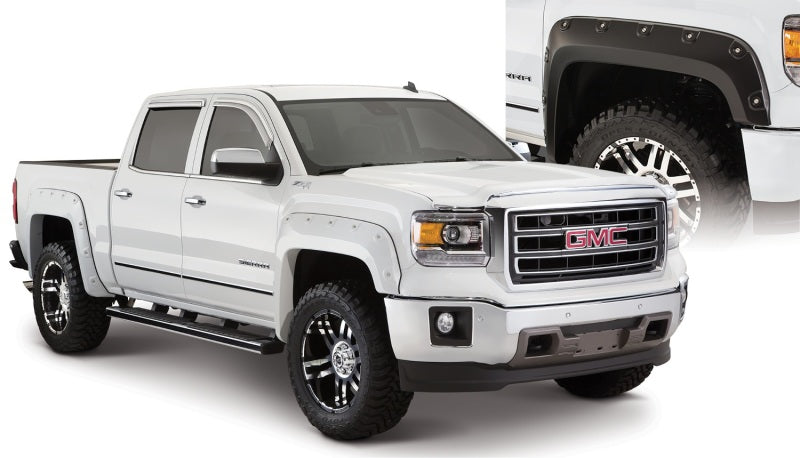 Bushwacker 16-18 GMC Sierra 1500 Boss Pocket Style Flares 4pc - Black Bushwacker 16-18 GMC Sierra 1500 Boss Pocket Style Flares 4pc - Black