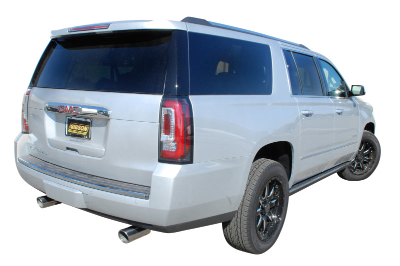 Gibson 14-19 Cadillac Escalade Base 6.2L 3.5in/2.25in Cat-Back Dual Split Exhaust - Stainless Gibson 14-19 Cadillac Escalade Base 6.2L 3.5in/2.25in Cat-Back Dual Split Exhaust - Stainless