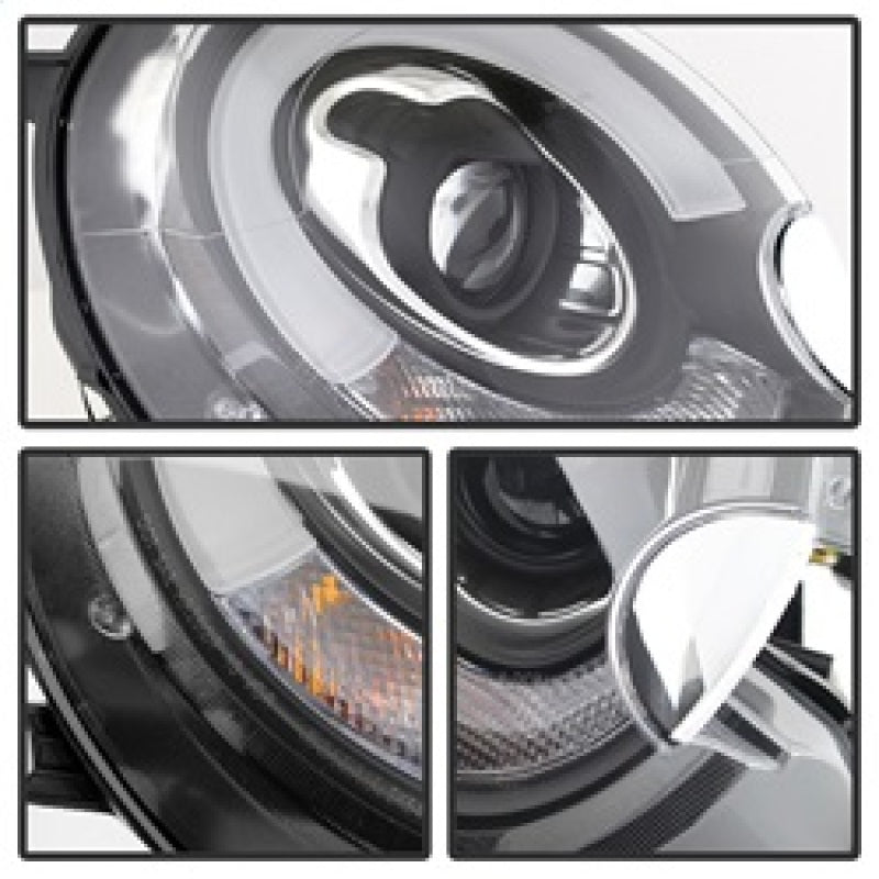 Spyder Mini Cooper 2007-2012 Projector Headlights Halogen Model Only - DRL Black PRO-YD-MC07-DRL-BK Spyder Mini Cooper 2007-2012 Projector Headlights Halogen Model Only - DRL Black PRO-YD-MC07-DRL-BK