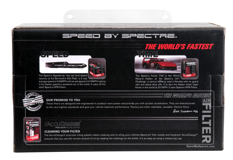 Spectre Adjustable Conical Air Filter 9-1/2in. Tall (Fits 3in. / 3-1/2in. / 4in. Tubes) - Black Spectre Adjustable Conical Air Filter 9-1/2in. Tall (Fits 3in. / 3-1/2in. / 4in. Tubes) - Black