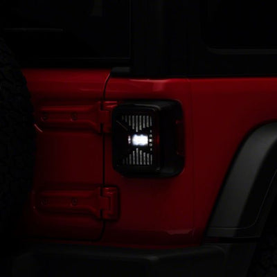 Raxiom 18-23 Jeep Wrangler JL LED Tail Lights- Blk Housing (Smoked Lens)