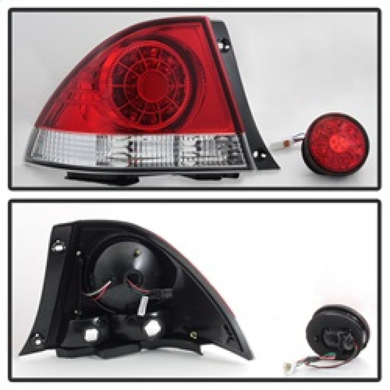 Spyder 01-03 Lexus IS300 LED Tail Lights - Red Clear ALT-YD-LIS300-LED-SET-RC Spyder 01-03 Lexus IS300 LED Tail Lights - Red Clear ALT-YD-LIS300-LED-SET-RC
