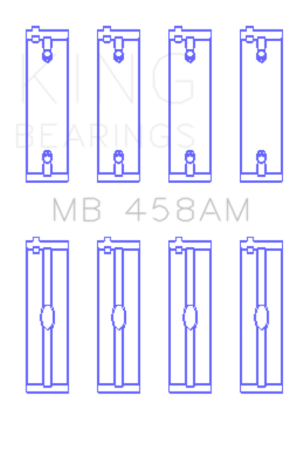 King Engine Bearings Mitsubishi 181CI 3.0L 6G72 V6 (Size STD) Main Bearing Set King Engine Bearings Mitsubishi 181CI 3.0L 6G72 V6 (Size STD) Main Bearing Set