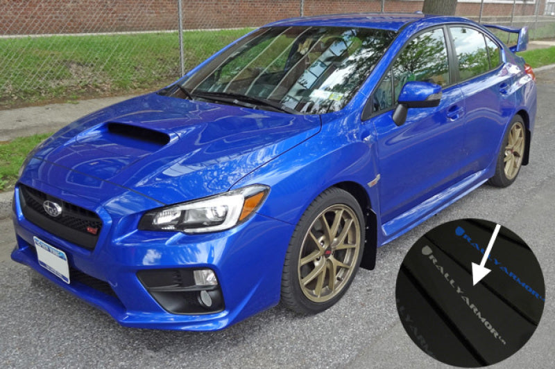 Rally Armor 15-21 Subaru WRX/STI Black UR Mud Flap w/Silver Logo Rally Armor 15-21 Subaru WRX/STI Black UR Mud Flap w/Silver Logo