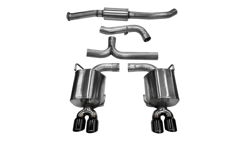 Corsa 2011-2014 Subaru Impreza Sedan STI 2.5L Turbo Manual Black Sport Cat-Back Exhaust Corsa 2011-2014 Subaru Impreza Sedan STI 2.5L Turbo Manual Black Sport Cat-Back Exhaust