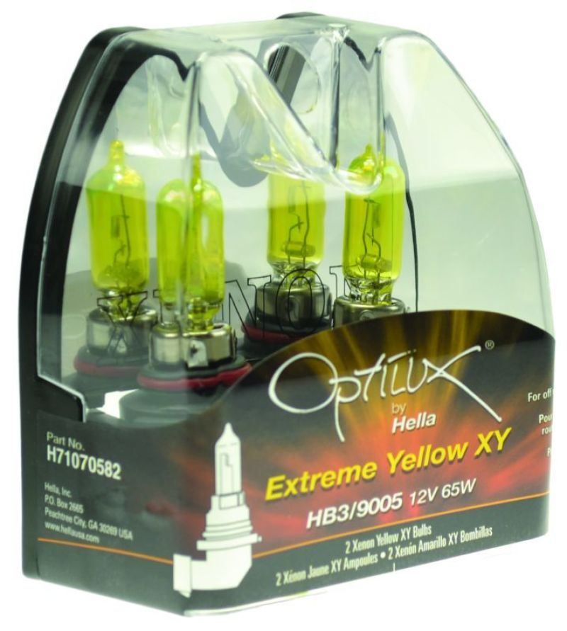 Hella Optilux HB3 9005 12V/65W XY Xenon Yellow Bulb Hella Optilux HB3 9005 12V/65W XY Xenon Yellow Bulb