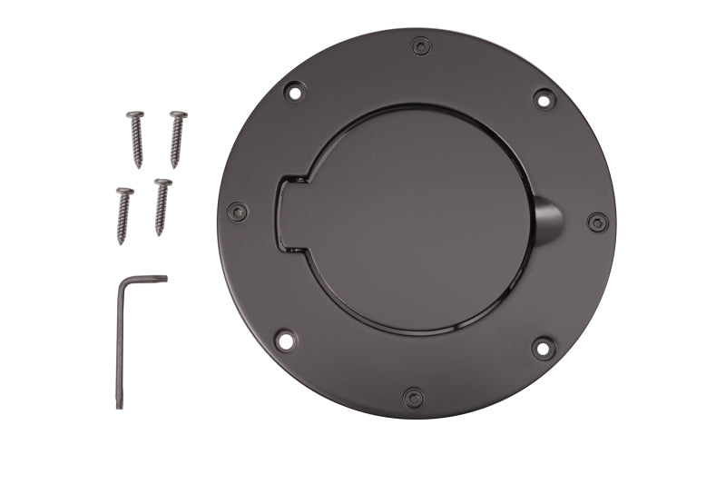 Rugged Ridge Non-Locking Gas Cap Door Black 97-06 Jeep Wrangler Rugged Ridge Non-Locking Gas Cap Door Black 97-06 Jeep Wrangler