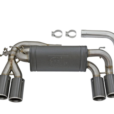 aFe MACHForce XP 3in - 2 1/2in Axle Back 304SS Exhaust w/ Carbon Fiber Tips 16-17 BMW M2 (f87)
