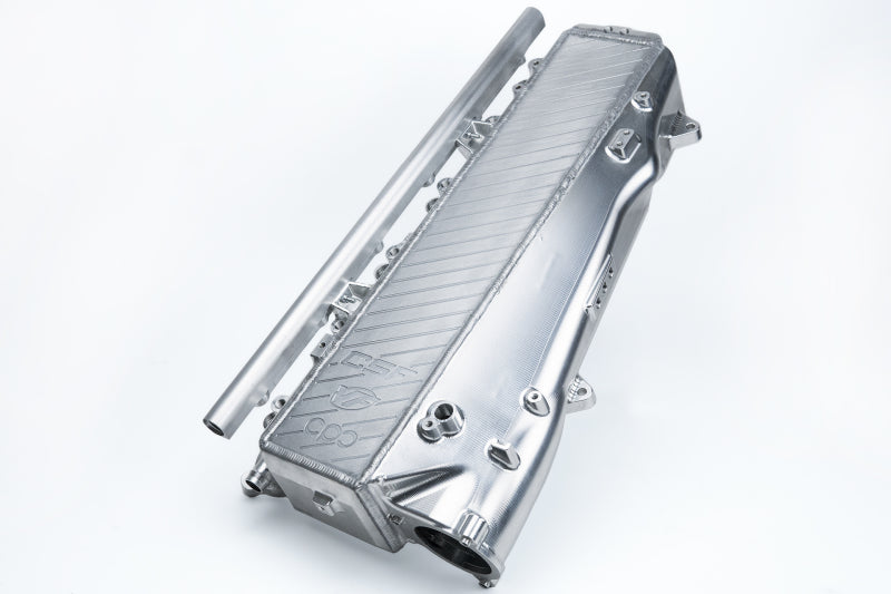 CSF Toyota A90/A91 Supra/ BMW G-Series B58 Charge-Air Cooler Manifold- Machined Billet Aluminum CSF Toyota A90/A91 Supra/ BMW G-Series B58 Charge-Air Cooler Manifold- Machined Billet Aluminum