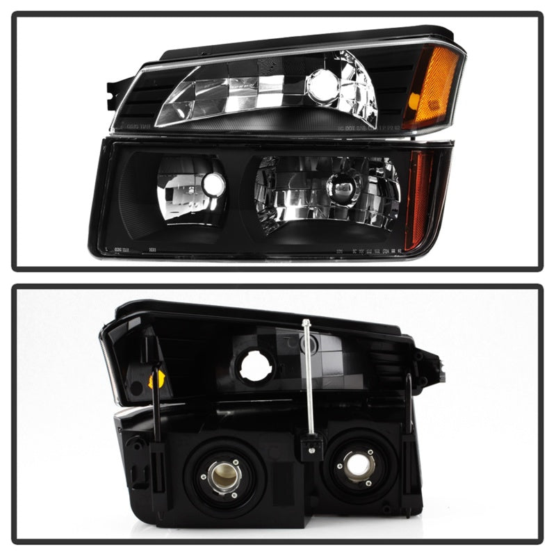 xTune 02-06 Chevy Avalanche w/Cladding OEM Bumper Light & Headlights - (BLACK) (HD-JH-CAVA02-SET-BK) xTune 02-06 Chevy Avalanche w/Cladding OEM Bumper Light & Headlights - (BLACK) (HD-JH-CAVA02-SET-BK)