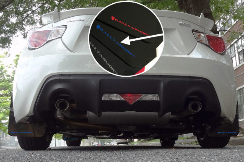 Rally Armor 13-17 Subaru BRZ/Toyota FR-S Black UR Mud Flap w/Blue Logo Rally Armor 13-17 Subaru BRZ/Toyota FR-S Black UR Mud Flap w/Blue Logo