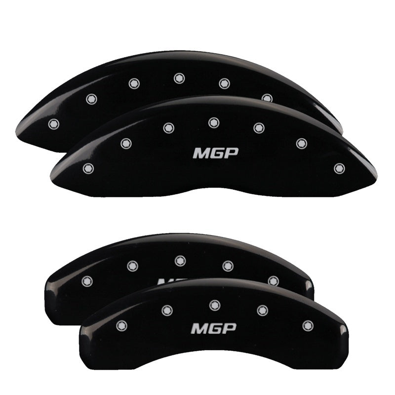 MGP 4 Caliper Covers Engraved Front & Rear MGP Black finish silver ch MGP 4 Caliper Covers Engraved Front & Rear MGP Black finish silver ch