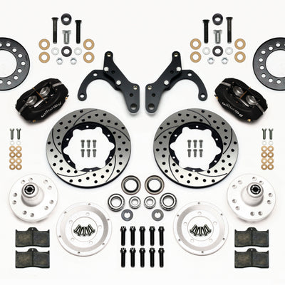 Wilwood Forged Dynalite Front Kit 11.00in Drilled 69-70 Impala Drum/Disc 69-82 Vette