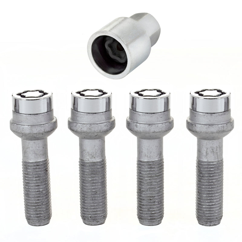 McGard Wheel Lock Bolt Set - 4pk. (Radius Seat) M14X1.5 / 17mm Hex / 45.0mm Shank Length - Chrome McGard Wheel Lock Bolt Set - 4pk. (Radius Seat) M14X1.5 / 17mm Hex / 45.0mm Shank Length - Chrome