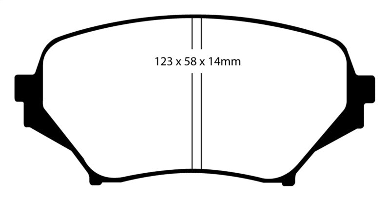 EBC 06-15 Mazda Miata MX5 2.0 Yellowstuff Front Brake Pads EBC 06-15 Mazda Miata MX5 2.0 Yellowstuff Front Brake Pads