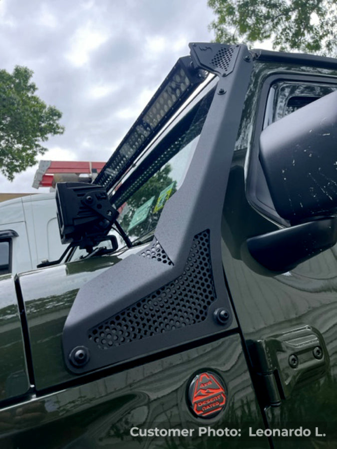 Go Rhino 18-20 Jeep Wrangler JL/JLU/Gladiator JT XE Windshield Light Bar Mount - 50in Single Row Go Rhino 18-20 Jeep Wrangler JL/JLU/Gladiator JT XE Windshield Light Bar Mount - 50in Single Row