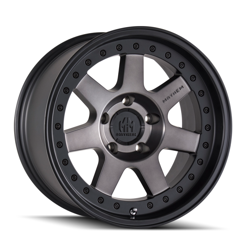 Mayhem 8300 Prodigy 20x9 / 8x180 BP / 0mm Offset / 130.8mm Hub Matte Black w/ Dark Tint Wheel Mayhem 8300 Prodigy 20x9 / 8x180 BP / 0mm Offset / 130.8mm Hub Matte Black w/ Dark Tint Wheel