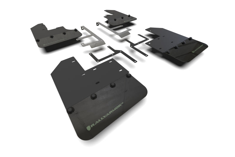 Rally Armor 19-25 Jeep JT Gladiator (Mojave/Rubicon) Black Mud Flap w/Army Green Logo Rally Armor 19-25 Jeep JT Gladiator (Mojave/Rubicon) Black Mud Flap w/Army Green Logo