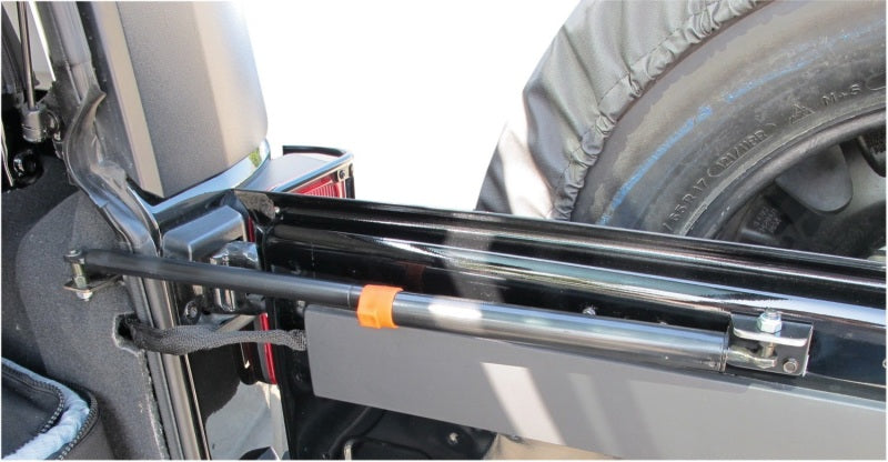 Rampage 2007-2010 Jeep Wrangler(JK) Rear Door Heavy Duty Gas Strut - Black Rampage 2007-2010 Jeep Wrangler(JK) Rear Door Heavy Duty Gas Strut - Black