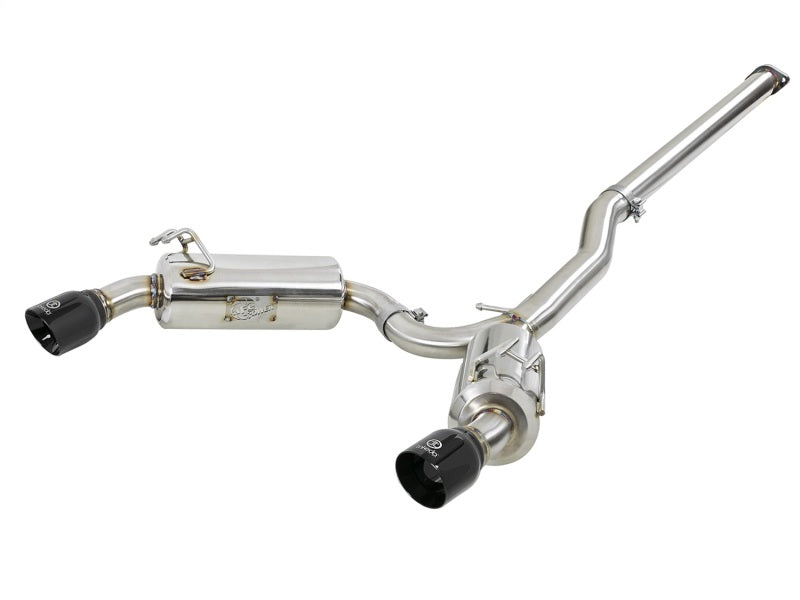 aFe Takeda 3in. to 2.5in. 304 SS C/B Exhaust 08-15 Mitsubishi Lancer EVO I4-2.0L (t) - Black Tips aFe Takeda 3in. to 2.5in. 304 SS C/B Exhaust 08-15 Mitsubishi Lancer EVO I4-2.0L (t) - Black Tips