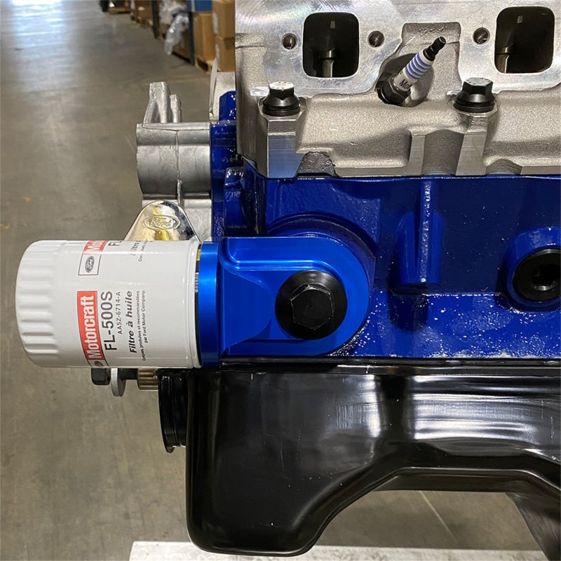 Ford Racing Push Rod V8 90 Degree Billet Oil Filter Adapter Ford Racing Push Rod V8 90 Degree Billet Oil Filter Adapter