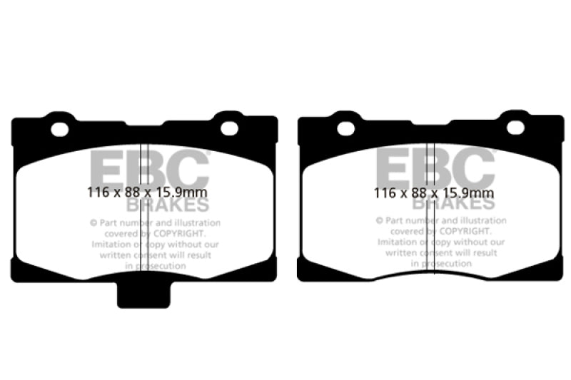 EBC 05-08 Acura RL 3.5 Greenstuff Front Brake Pads EBC 05-08 Acura RL 3.5 Greenstuff Front Brake Pads