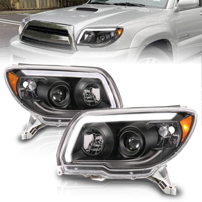 ANZO 06-09 Toyota 4 Runner Projector Headlights Plank Style - Black ANZO 06-09 Toyota 4 Runner Projector Headlights Plank Style - Black