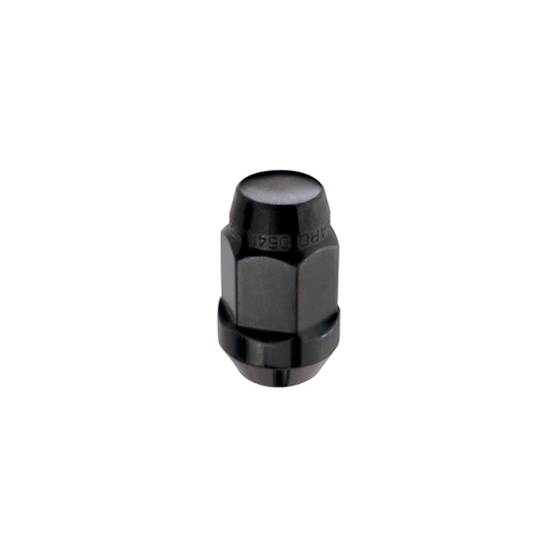 McGard Hex Lug Nut (Cone Seat Bulge Style) M14X1.5 / 22mm Hex / 1.635in. Length (4-Pack) - Black McGard Hex Lug Nut (Cone Seat Bulge Style) M14X1.5 / 22mm Hex / 1.635in. Length (4-Pack) - Black
