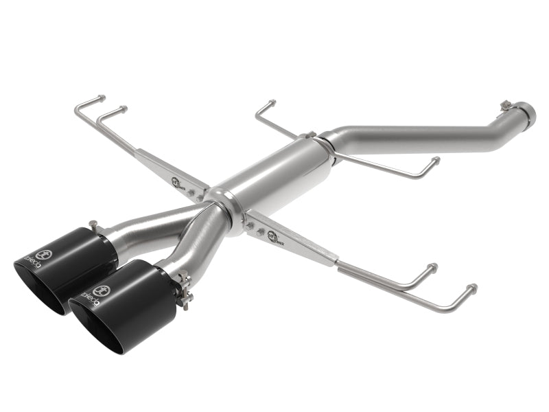 aFe Takeda 2.5in 304SS Axle-Back Exhaust System 17-19 Honda Civic Type R L4-2.0L (t) - Black Tip aFe Takeda 2.5in 304SS Axle-Back Exhaust System 17-19 Honda Civic Type R L4-2.0L (t) - Black Tip