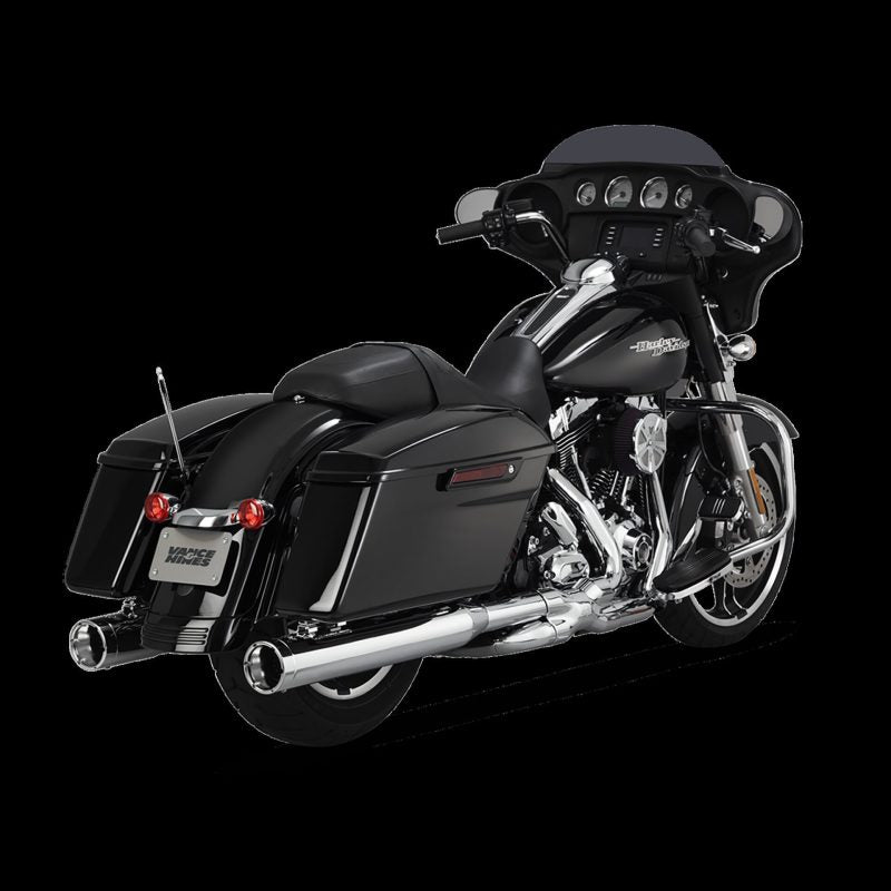 Vance and Hines Harley Davidson Monster Round Slip-Ons - Chrome Vance and Hines Harley Davidson Monster Round Slip-Ons - Chrome