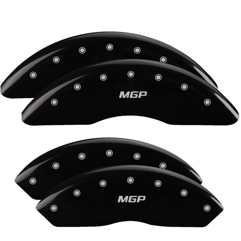 MGP 4 Caliper Covers Engraved Front & Rear GMC Black finish silver ch MGP 4 Caliper Covers Engraved Front & Rear GMC Black finish silver ch