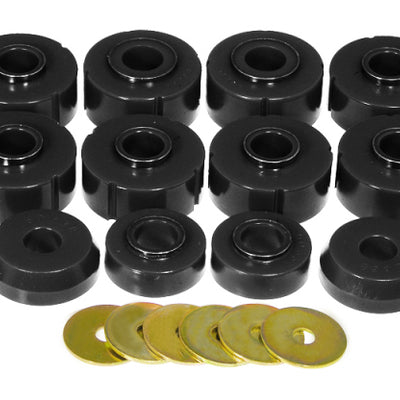 Prothane 78-79 Ford Bronco Body Mount Kit - Black