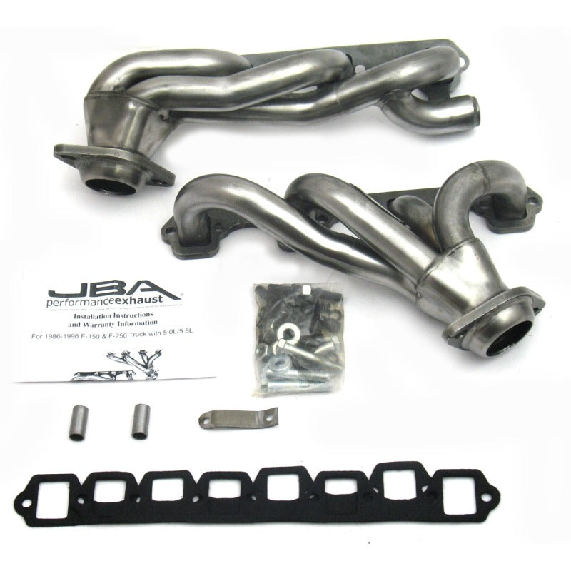 JBA 87-96 Ford F-150 5.8L SBF 1-5/8in Primary Raw 409SS Cat4Ward Header JBA 87-96 Ford F-150 5.8L SBF 1-5/8in Primary Raw 409SS Cat4Ward Header