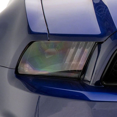 Raxiom 13-14 Ford Mustang LED Projector Headlights SEQL Turn Signals- Blk Housing (Clear Lens)