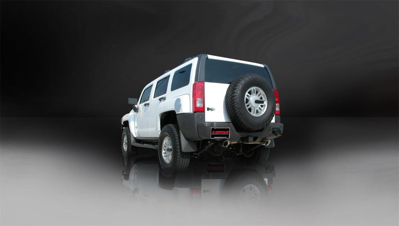 Corsa 2006-2008 Hummer H3 3.5L Polished Sport Cat-Back Exhaust Corsa 2006-2008 Hummer H3 3.5L Polished Sport Cat-Back Exhaust