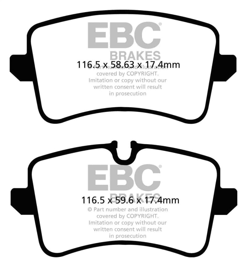 EBC 11 Audi A6 2.0 Turbo Redstuff Rear Brake Pads EBC 11 Audi A6 2.0 Turbo Redstuff Rear Brake Pads