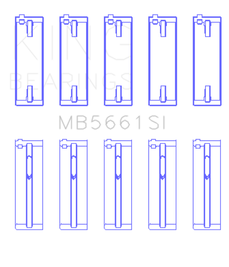 King Audi / Volkswagen ADZ/AWT/APK 1.6/1.8/2.0L Crankshaft Main Bearing Set (Set of 5) (Size  0.25) King Audi / Volkswagen ADZ/AWT/APK 1.6/1.8/2.0L Crankshaft Main Bearing Set (Set of 5) (Size  0.25)