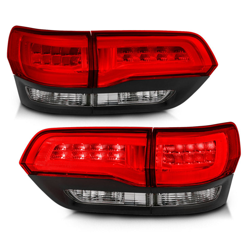 ANZO 2014-2016 Jeep Grand Cherokee LED Taillights Red/Clear ANZO 2014-2016 Jeep Grand Cherokee LED Taillights Red/Clear