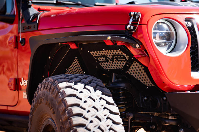 DV8 Offroad 2018+ Jeep Wrangler JL Front Inner Fenders - Black DV8 Offroad 2018+ Jeep Wrangler JL Front Inner Fenders - Black