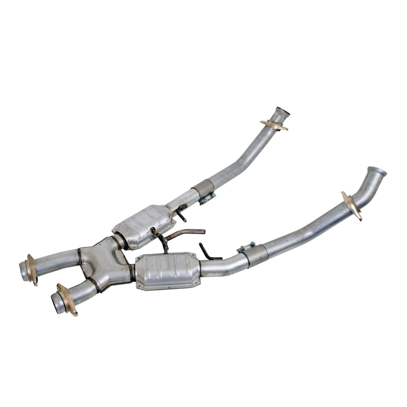 BBK 86-93 Mustang 5.0 High Flow X Pipe With Catalytic Converters - 2-1/2 BBK 86-93 Mustang 5.0 High Flow X Pipe With Catalytic Converters - 2-1/2