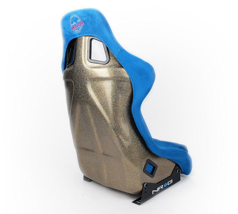 NRG FRP Bucket Seat ULTRA Edition - Large (Blue Alcantara/Gold Glitter Back) NRG FRP Bucket Seat ULTRA Edition - Large (Blue Alcantara/Gold Glitter Back)