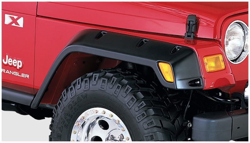 Bushwacker 97-06 Jeep TJ Pocket Style Flares 4pc - Black Bushwacker 97-06 Jeep TJ Pocket Style Flares 4pc - Black