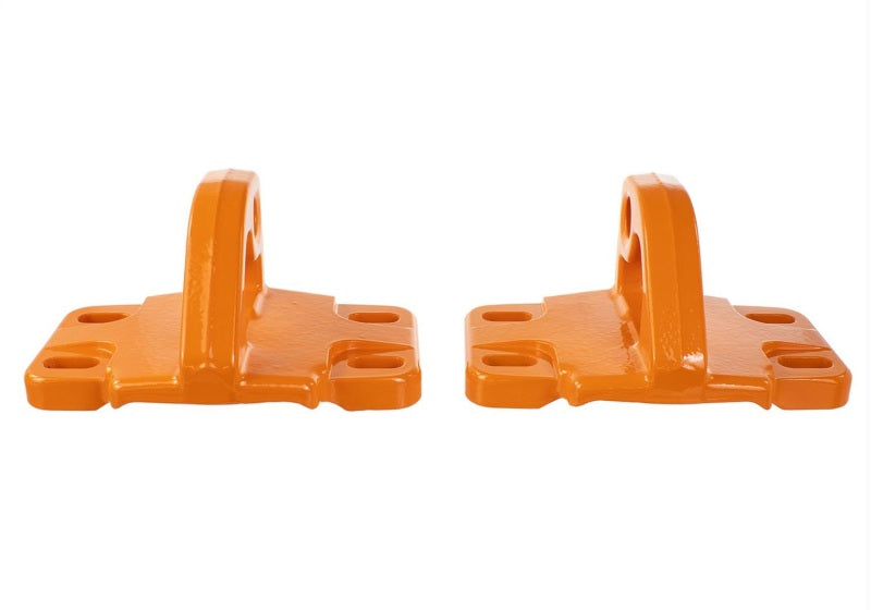 Ford Racing 2021+ Bronco Front Bumper Tow Hooks - Orange (Pair) Ford Racing 2021+ Bronco Front Bumper Tow Hooks - Orange (Pair)