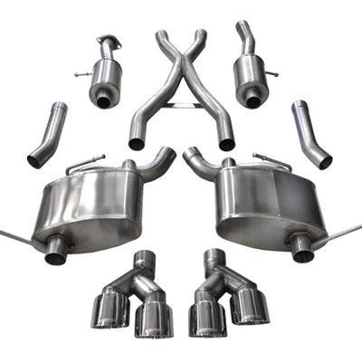 Corsa 2014-2021 Jeep Grand Cherokee Summit Edition Polished 2.5in Dual Rear Exit Cat-Back Exhaust