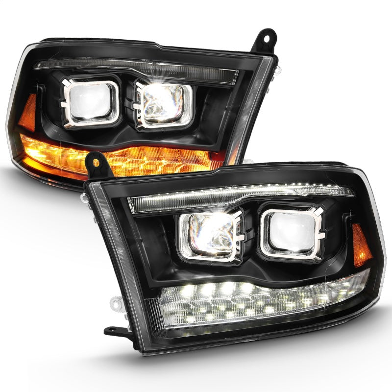 ANZO 2009-2018 Dodge Ram 1500 Led Projector Plank Style Switchback H.L Halo Black Amber (OE Style) ANZO 2009-2018 Dodge Ram 1500 Led Projector Plank Style Switchback H.L Halo Black Amber (OE Style)