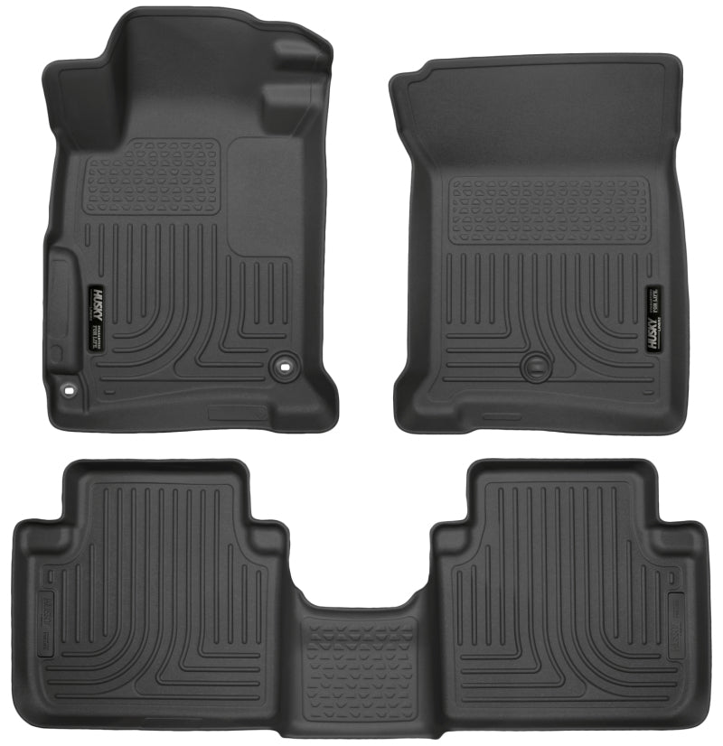 Husky Liners 2013 Honda Accord WeatherBeater Black Front & 2nd Seat Floor Liners (4-Door Sedan Only) Husky Liners 2013 Honda Accord WeatherBeater Black Front & 2nd Seat Floor Liners (4-Door Sedan Only)